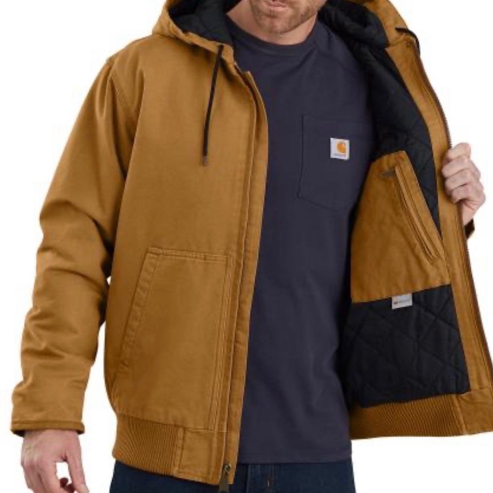 Carhartt Men's Tan Hooded Performance Jacket
